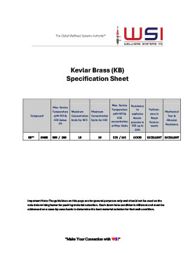 Kevlar Brass Spec Sheet