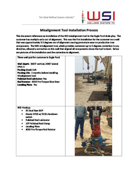 Misalignment Tool Installation Process